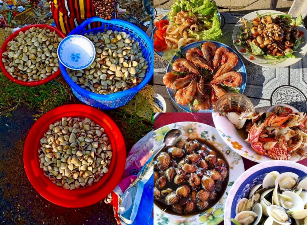 Du khách có thể ghé các chợ hải sản gần khu du lịch 